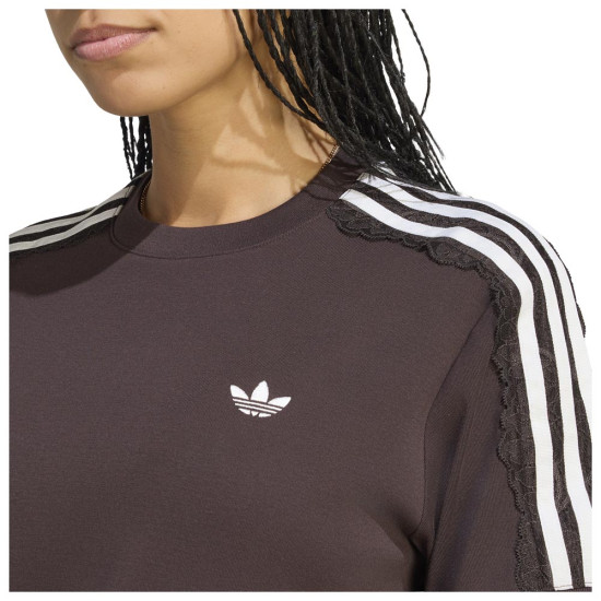 Adidas Γυναικεία κοντομάνικη μπλούζα Lace 3-Stripes T-Shirt
